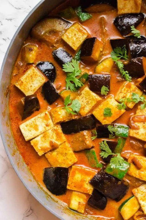 Eggplant and Zucchini Curry