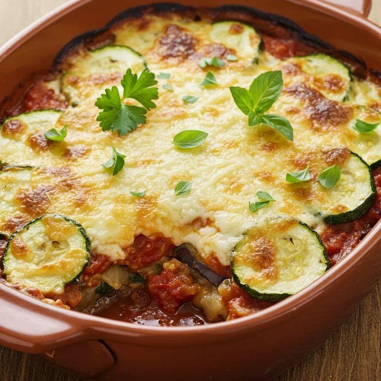 Eggplant and Zucchini Moussaka