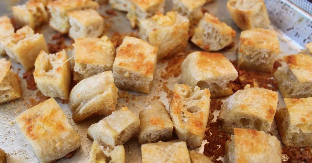 English Muffin Croutons for Salads