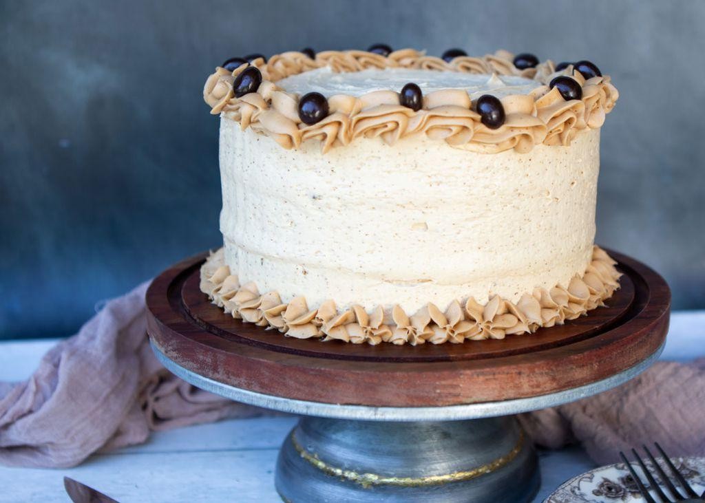 Espresso Chocolate Chip Wedding Cake