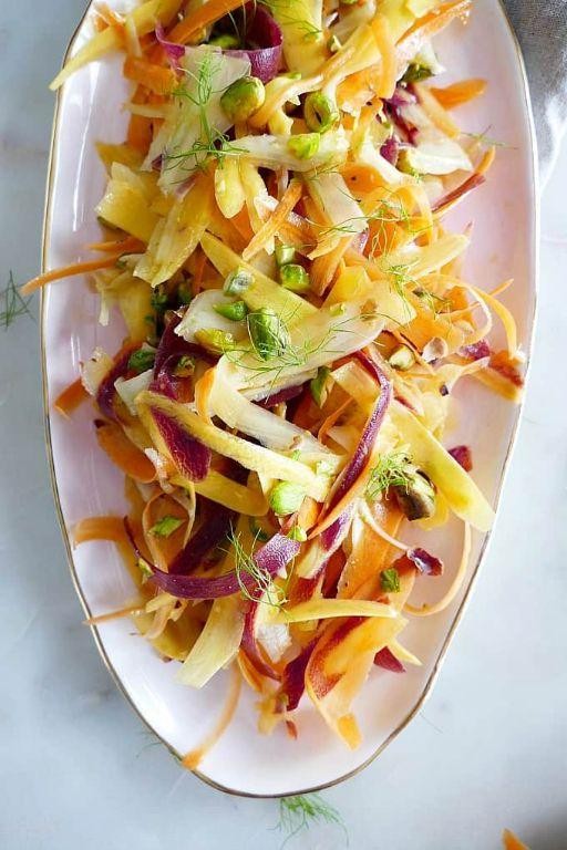 Fennel Frond and Carrot Slaw