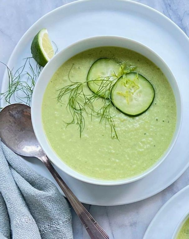 Fennel Frond and Cucumber Gazpacho