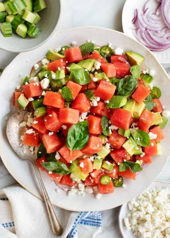Feta and Watermelon Salad