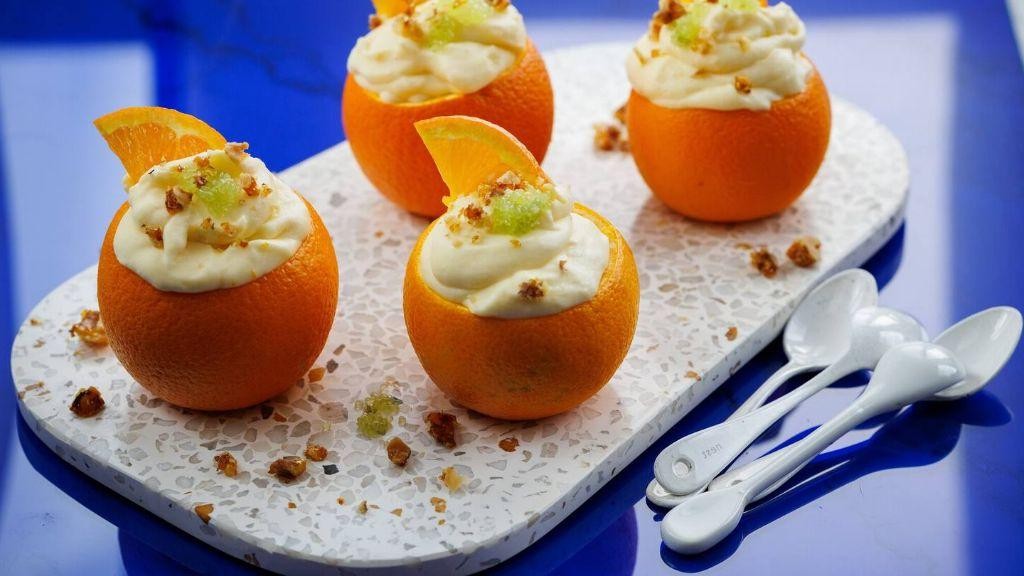 Finger Lime and White Chocolate Mousse