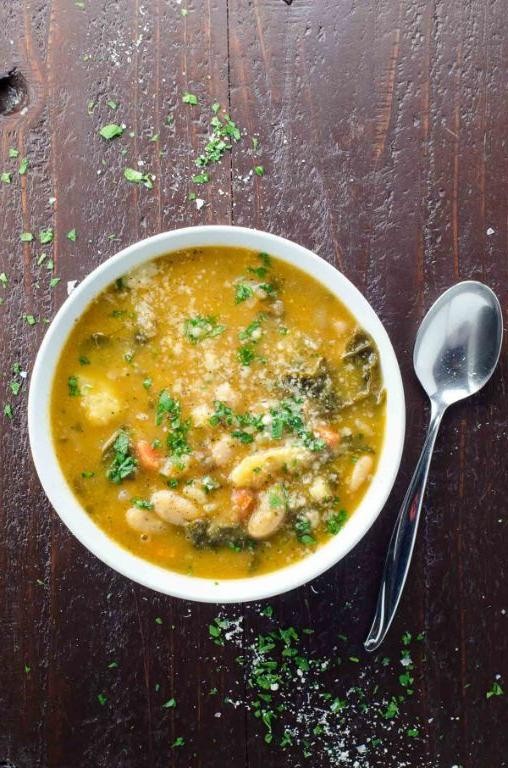 Fingerling Potato and Kale Soup