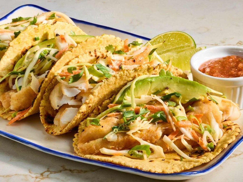 Fish Tacos with Cabbage Slaw