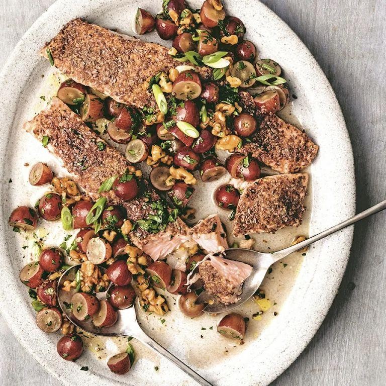 Flaxseed Encrusted Salmon