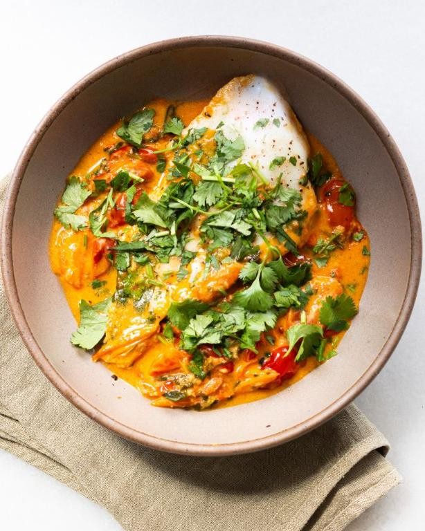 Fluke Curry with Coconut Milk and Spices