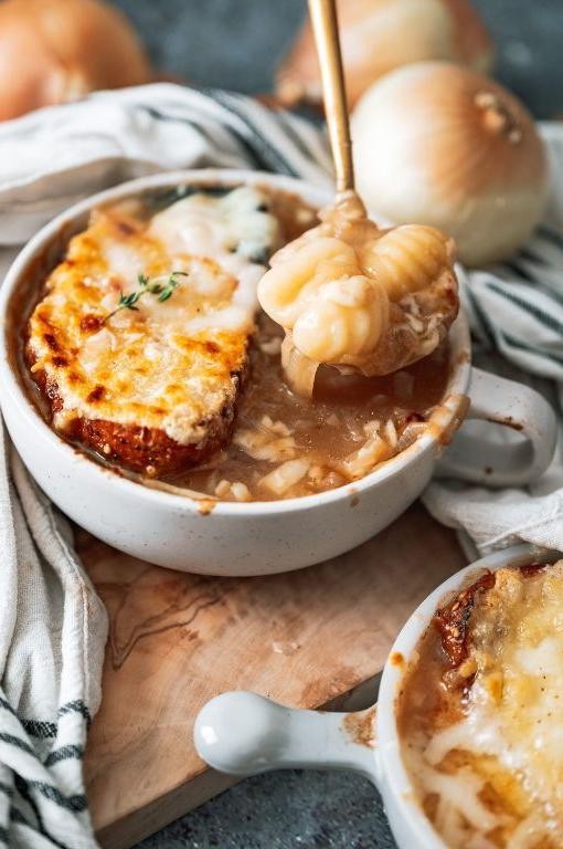 French Onion Gnocchi Soup