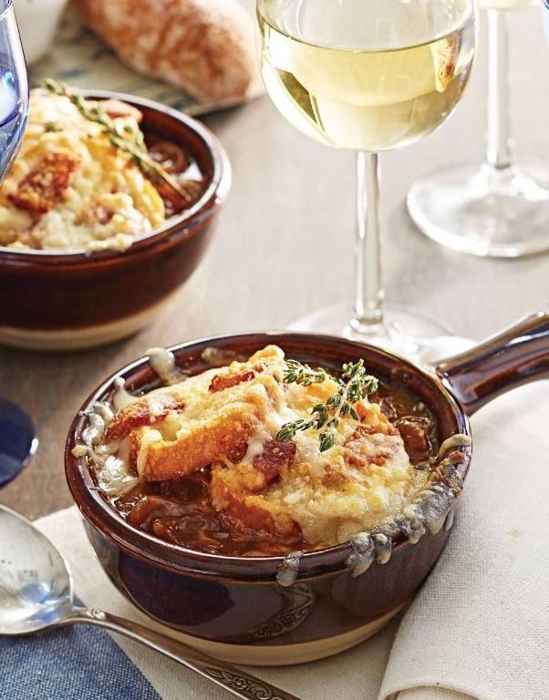 French Onion Soup with Bacon