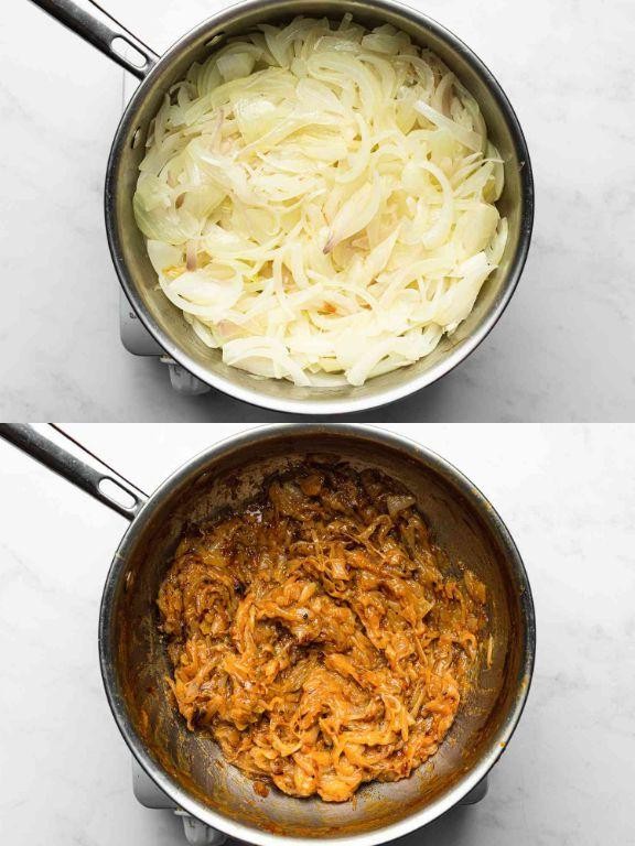 French Onion Soup with Caramelized Onions and Garlic