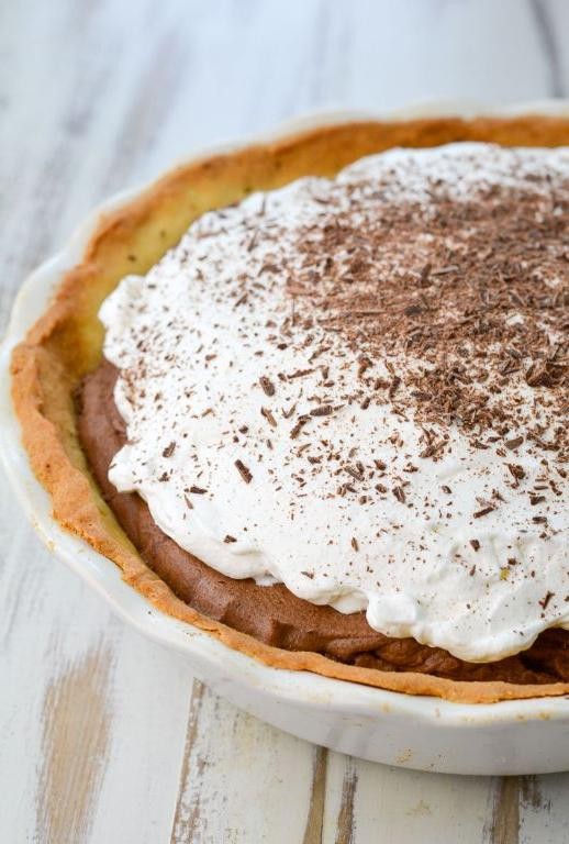 French Silk Pie with Almond Flour Crust