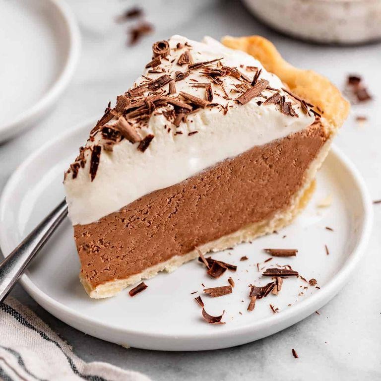 French Silk Pie with Coconut Crust