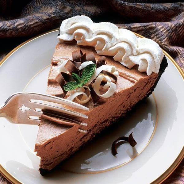 French Silk Pie with Mint Chocolate