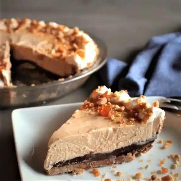 French Silk Pie with Peanut Butter Swirl