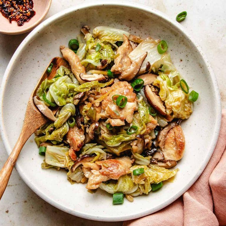 Fried Cabbage with Chicken