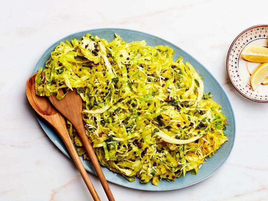 Fried Cabbage with Coconut Milk