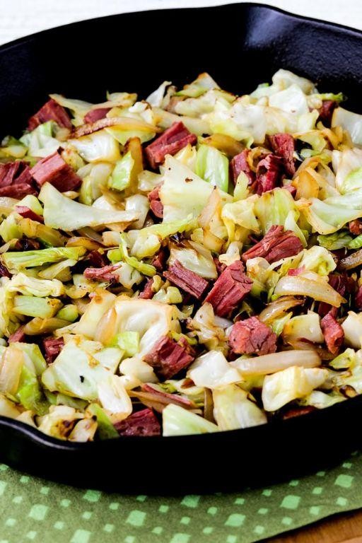 Fried Cabbage with Corned Beef