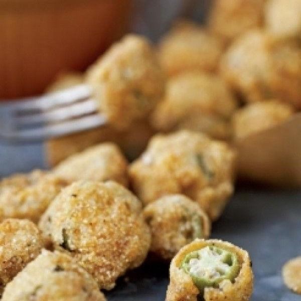 Fried Okra with Buttermilk Dip