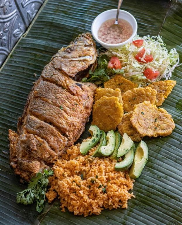 Fried Red Snapper and Plantains