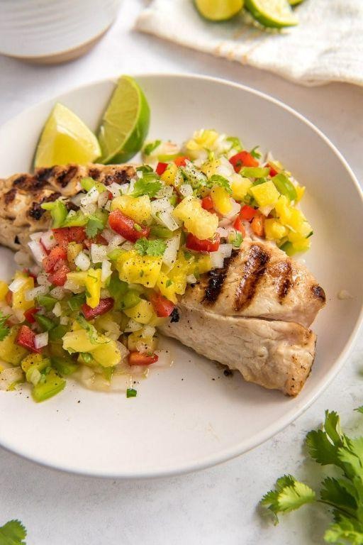 Fried Red Snapper with Pineapple Salsa