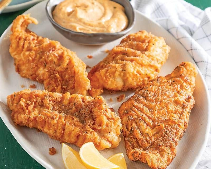 Fried Red Snapper with Spicy Remoulade
