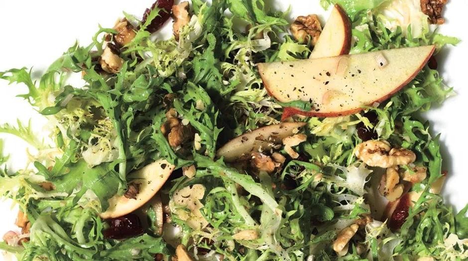 Frisee, Apple, and Walnut Salad
