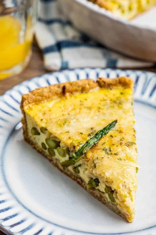 Frozen Asparagus and Cheese Quiche