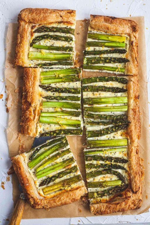 Frozen Asparagus and Goat Cheese Tart