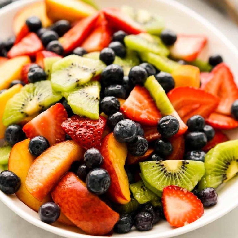 Fruit Salad with Honey Lime Dressing