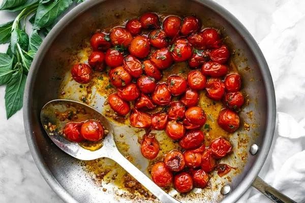 Garlic Butter Grape Tomato Skillet