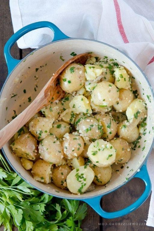 Garlic Herb Boiled Potatoes