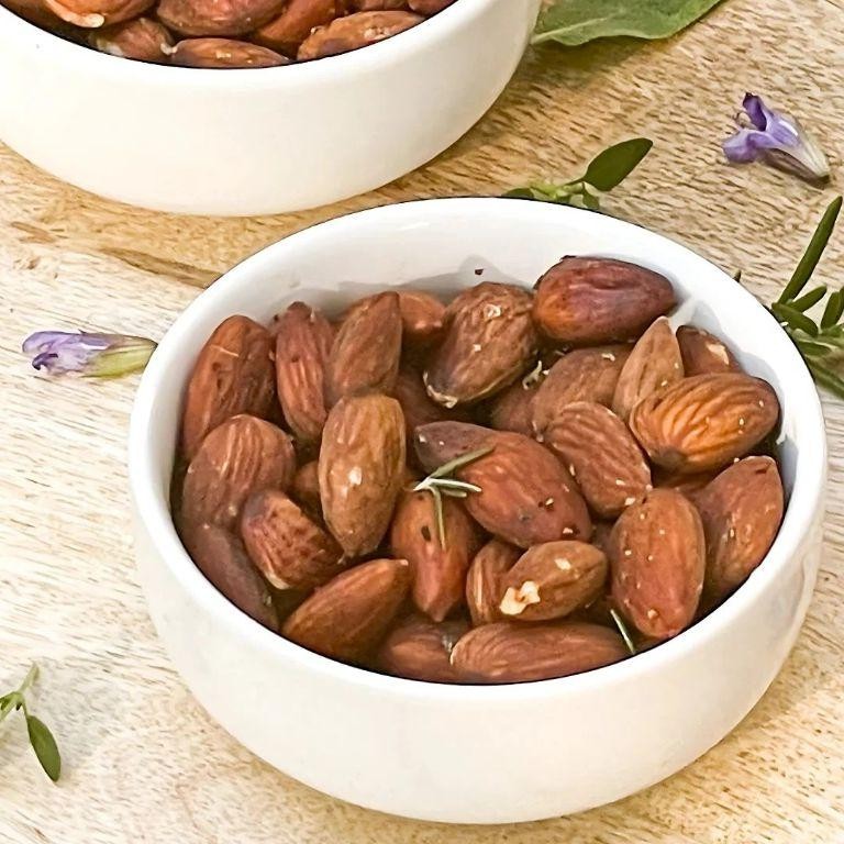 Garlic Herb Roasted Almonds