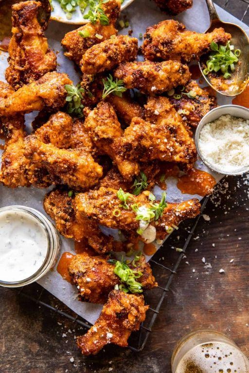 Garlic Parmesan Hot Wings