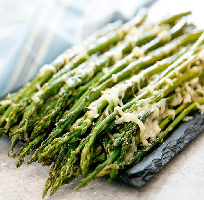 Garlic Parmesan Roasted Frozen Asparagus
