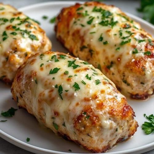 Garlic Parmesan Stuffed Meatloaf