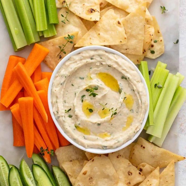 Garlic Parmesan White Bean Dip