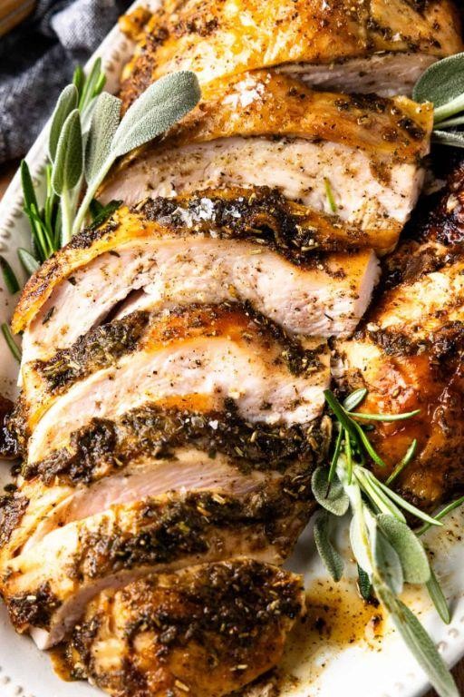 Garlic and Herb Smoked Turkey Breast