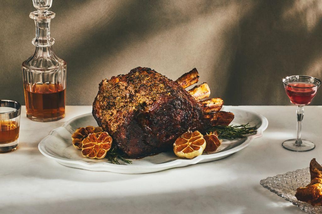 Garlic and Rosemary Standing Rib Roast