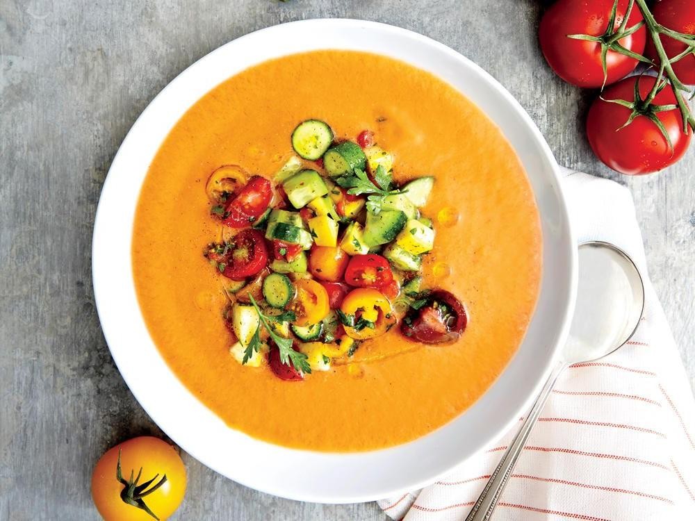 Gazpacho with Fresh Herbs