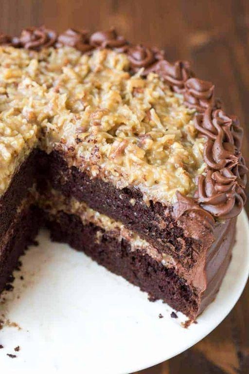 German Chocolate Cake from Scratch