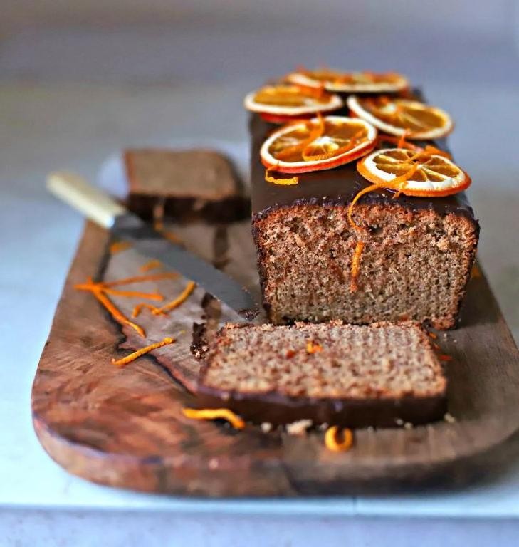 German Chocolate Cake with Orange Zest