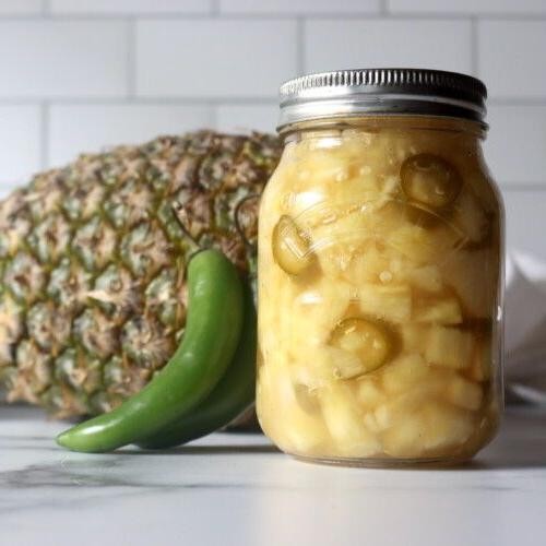 Ghost Pepper Pickled Pineapple