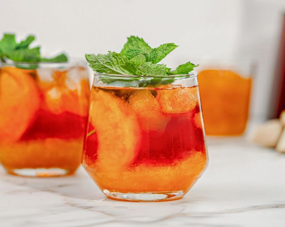 Ginger Peach Ice Tea