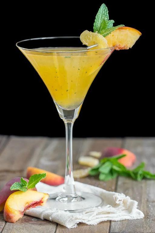 Ginger Peach Mexican Martini