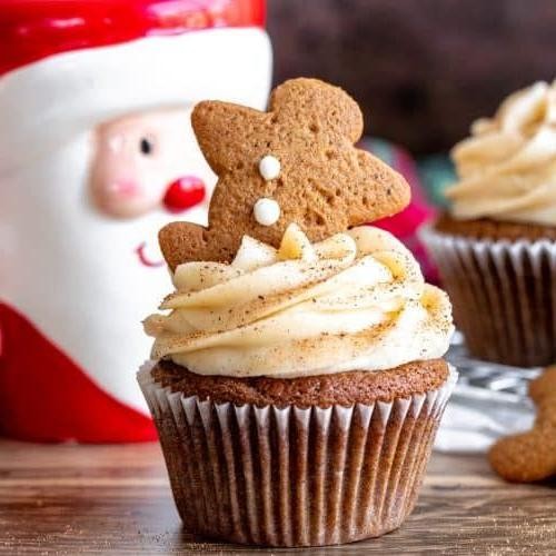 Gingerbread Ciroc Cupcakes with Cream Cheese Frosting