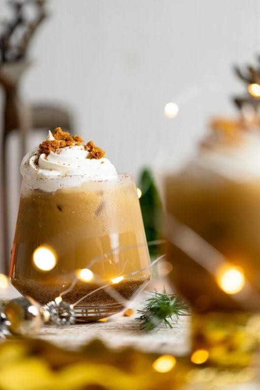 Gingerbread Eggnog Mocktail