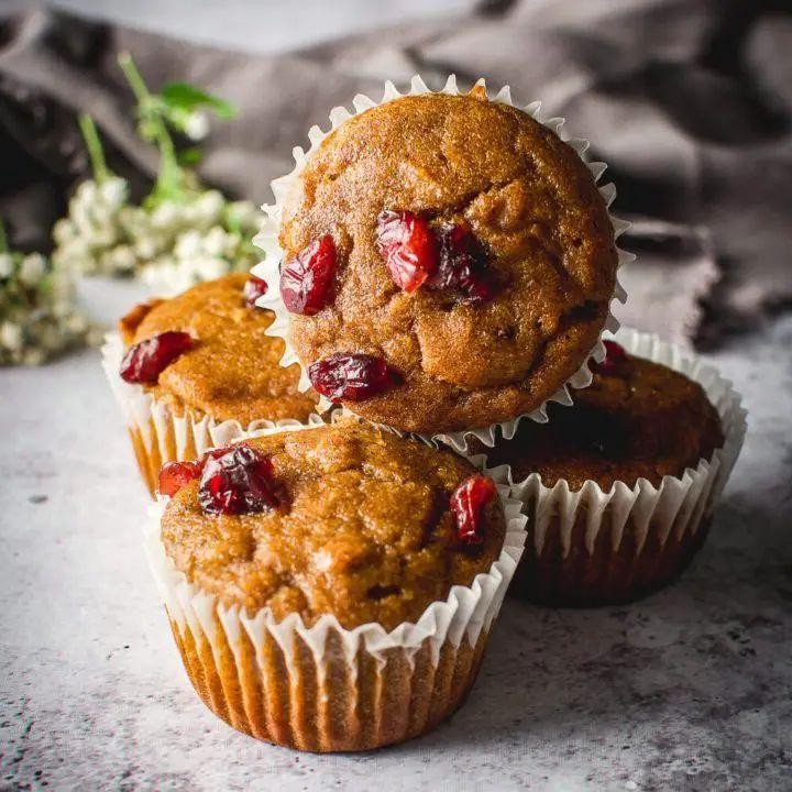 Gluten Free Cranberry Pumpkin Muffins