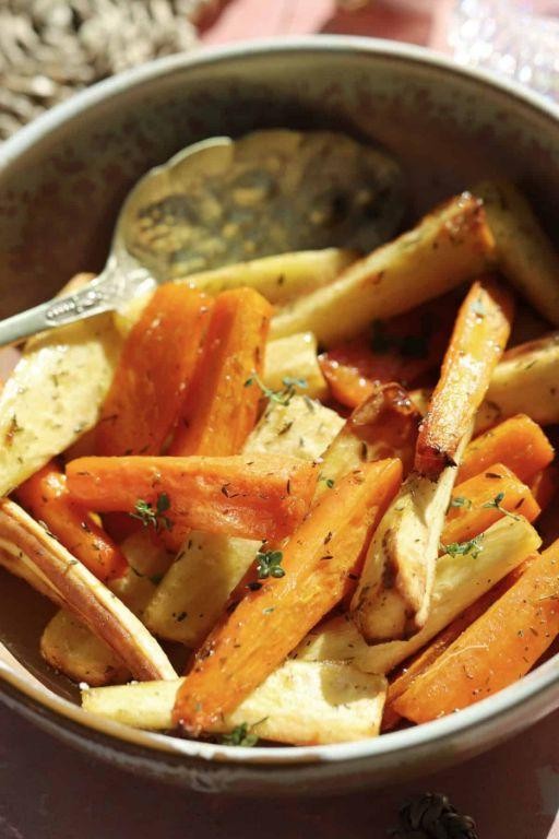 Gluten Free Stuffing with Carrots and Parsnips