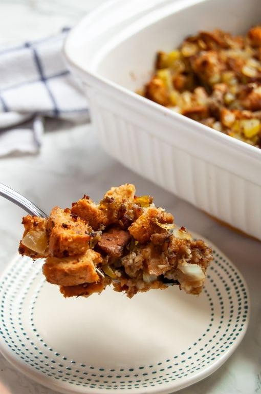 Gluten Free Stuffing with Turkey Sausage